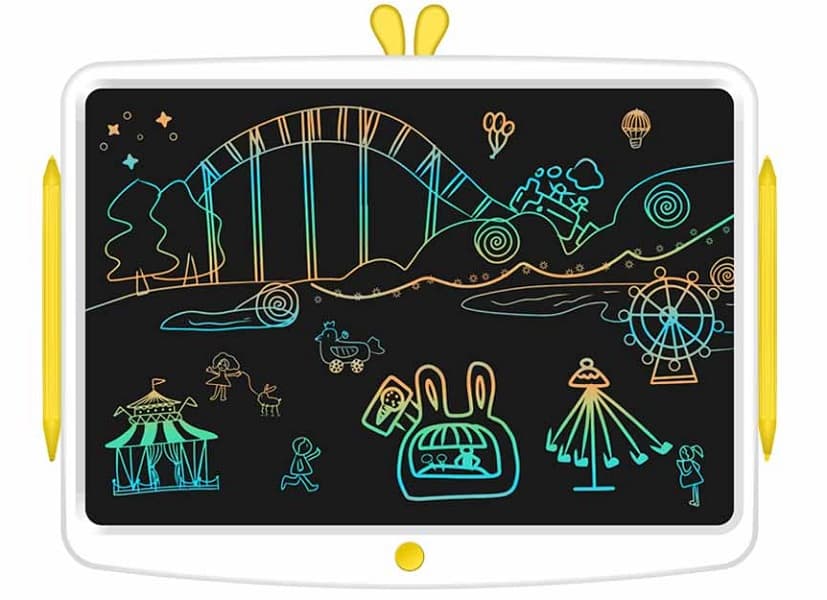 Кольоровий графічний планшет Xiaomi Wicue Board LCD White/Yellow (WNB416W)