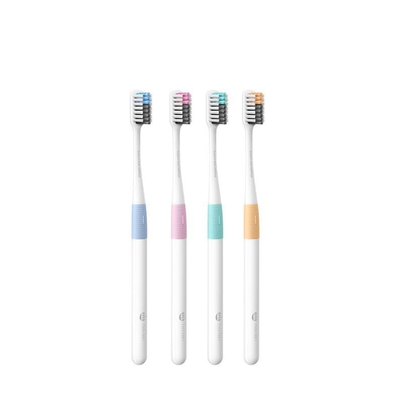Комплект зубних щіток Xiaomi Dr.BEI Bass Toothbrush 4+1 (4 щітки +1 футляр) NUN4006RT - фото 1 з 12