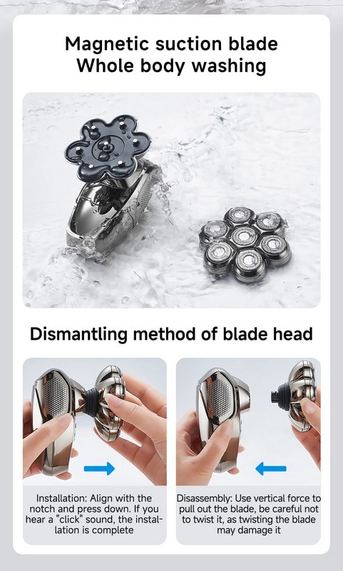 Електробритва Xiaomi DOCO LAB Bald Head Gear High-End Version (AH001) - фото 4