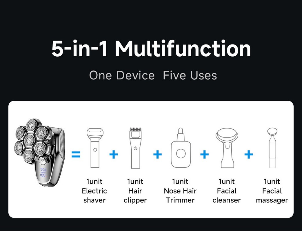 Електробритва Xiaomi DOCO LAB Bald Head Gear High-End Version (AH001) - фото 9