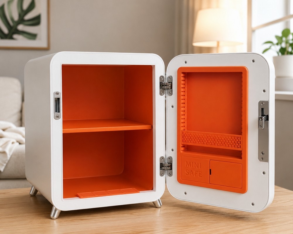 Умный электронный сейф Kama Mini Smart Retro от Xiaomi CRMCR BGX-X1-42FG, кремово-белый - фото 2