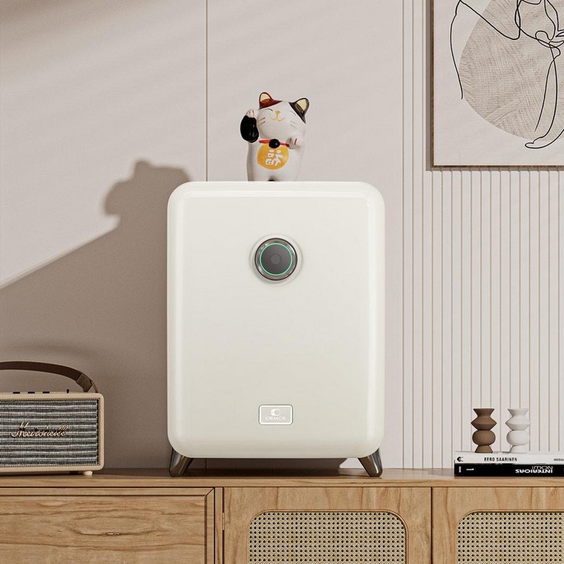 Умный электронный сейф Kama Mini Smart Retro от Xiaomi CRMCR BGX-X1-42FG, кремово-белый - фото 4