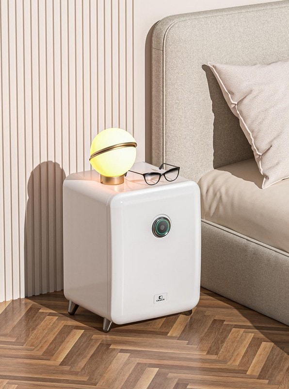 Умный электронный сейф Kama Mini Smart Retro от Xiaomi CRMCR BGX-X1-42FG, кремово-белый - фото 6