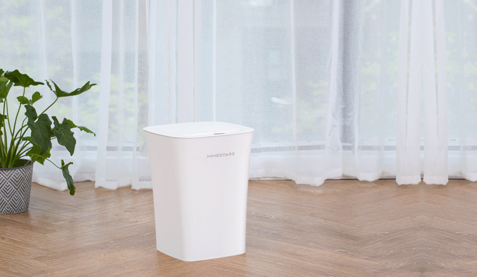 Розумний кошик для сміття Xiaomi Ninestars Waterproof Induction Trash White (DZT-10-11S) автоматичне відкриття