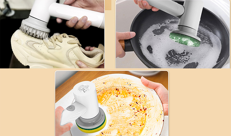 Электрощетка беспроводная для уборки Xiaomi Xiaoda Cleaning Brush White фото 6