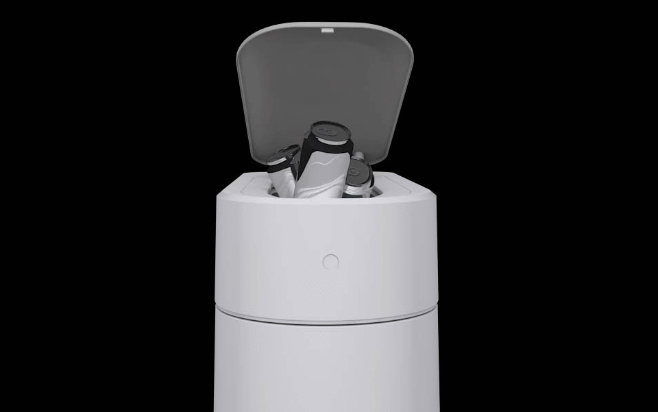 Розумний кошик для сміття Xiaomi TOWNEW T3 White відкриття кришки