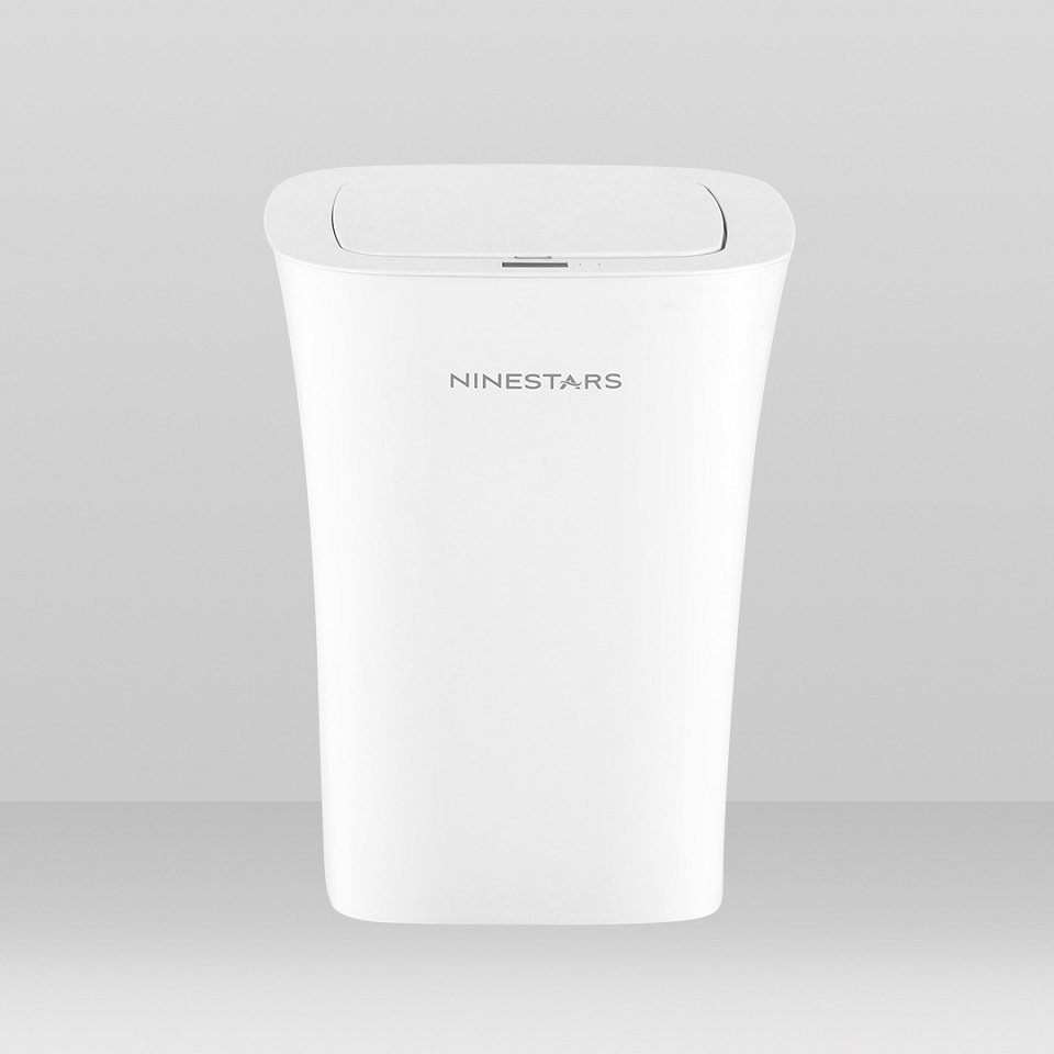 Розумний кошик для сміття Xiaomi Ninestars Waterproof Induction Trash White (DZT-10-11S) крупним планом
