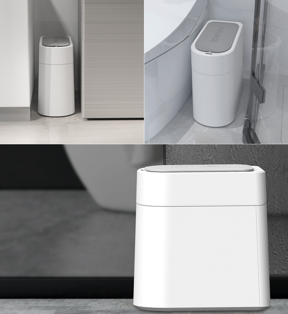 Розумний кошик для сміття Xiaomi TOWNEW T3 White у кімнаті
